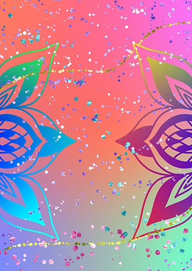 Fantasy Mandala Glitter 02