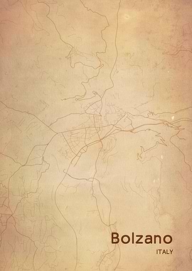 Bolzano City Map Italy
