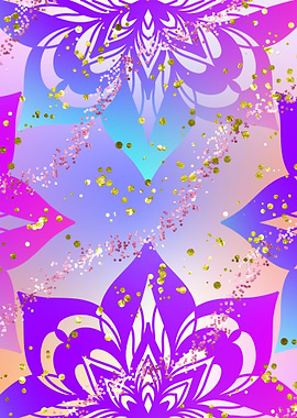 Fantasy Mandala Glitter 09