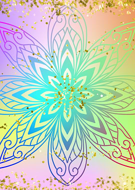 Fantasy Mandala Glitter 03