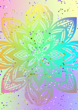 Fantasy Mandala Glitter 07