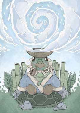 Cute Yokai Kappa Kawaii