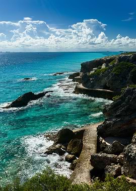 Path along the ocean