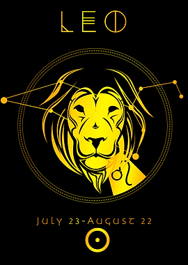 Leo Classy Gold Vector