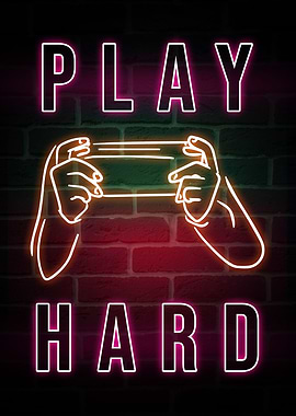 Play Hard Neon Gaming