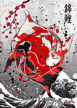 Koi Fish Yin Yang