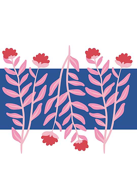 Botanical floral plant art