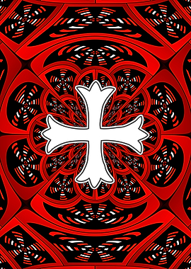 White patonce cross