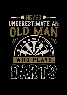 Old man who plays Darts