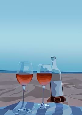 Beach Romantic Wine