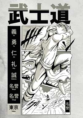 Ninja Samurai Fight Comic