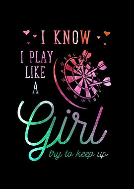 Darts Girl Cute Dart Lover