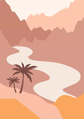 Summer Nature landscape