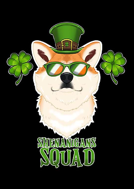 St Patricks Day Akita Inu