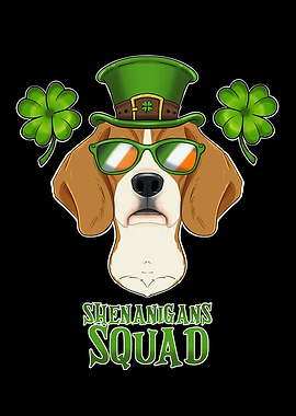 St Patricks Day Beagle
