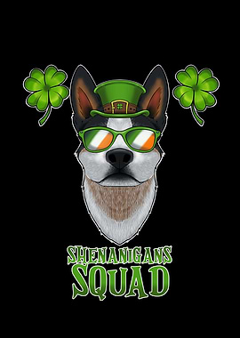 St Pattys Day Blue Heeler