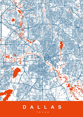 DALLAS Map TEXAS