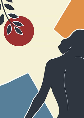 Woman body modern portrait