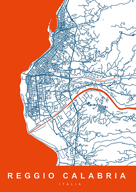 REGGIO CALABRIA Map ITALY