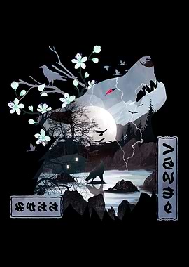 Growling Wolf Landscape