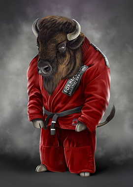 Bison Bull Martial Artist