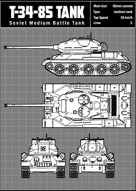 T34 85 TANK