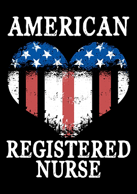 Registered Nurse Thin Red