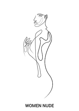 Women One Line Art