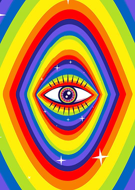 Kidcore Rainbow Eye