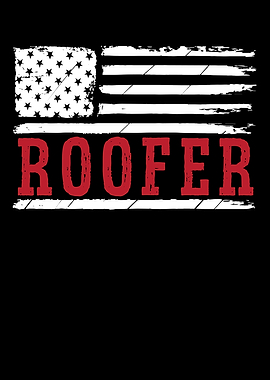 USA Flag American Roofer