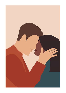 Couples romantic love art