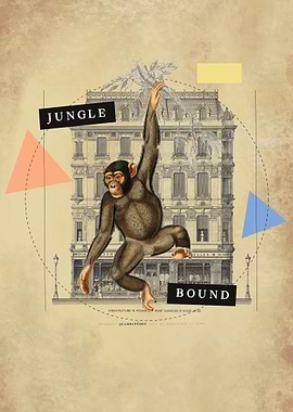 Vintage Monkey Collage