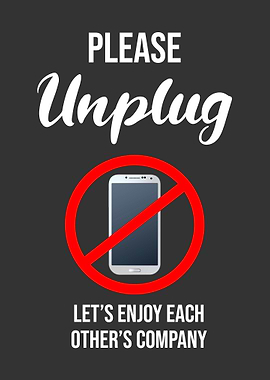 No Cell Phone Wall Art