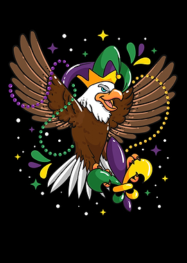 Mardi Gras Eagle