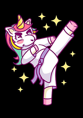 Karate Unicorn Horse