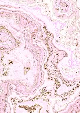 Pink Gold Marble 01
