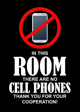 No Cell Phone Wall Art