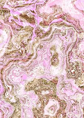 Pink Gold Marble 10