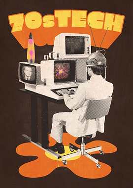 70s Tech Retro Computer