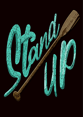 Stand Up Paddling Wall Art