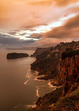 Sunset on the cliffs