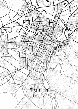 Turin City Map