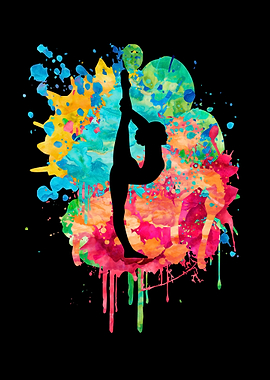 Gymnastics PopArt Style