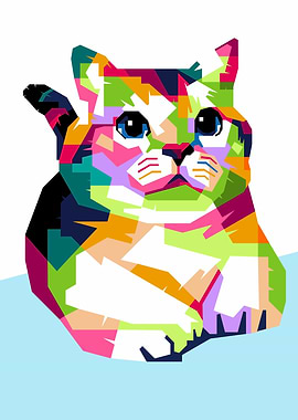 cat pop art