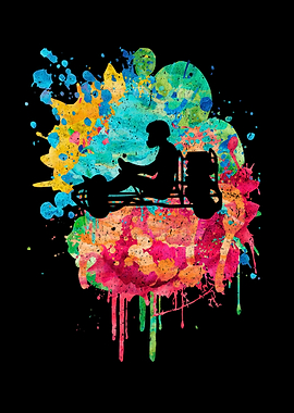 Kart driver PopArt Style