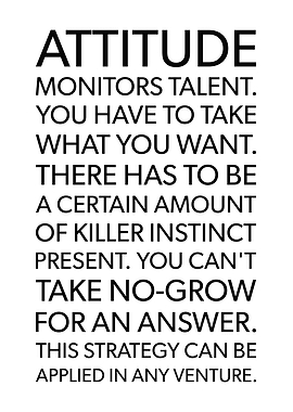 Attitude Monitors Talent