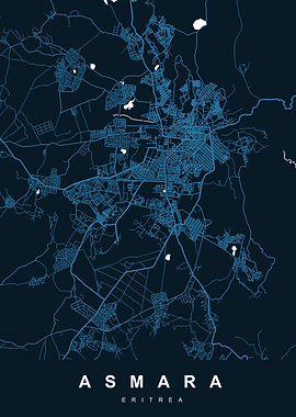 ASMARA Map ERITREA