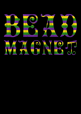 Bead Magnet Mardi Gras