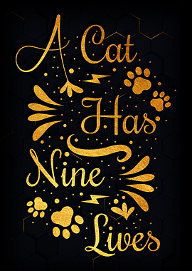 A cat has nine lives