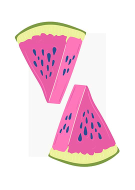 Watermelon fruit poster